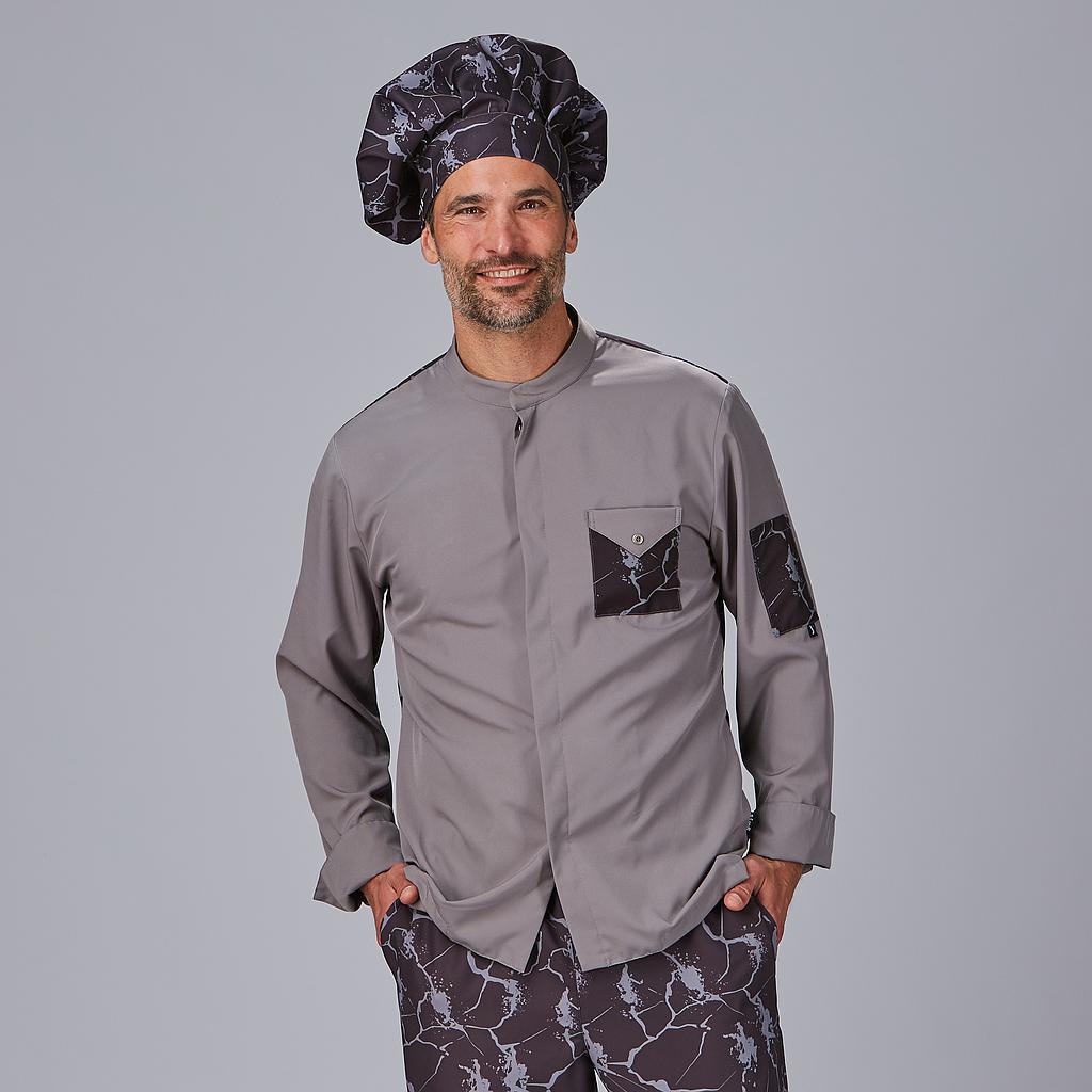 [930039-109-XS] CHAQUETA COCINA UNISEX SEMIAJUSTADA TRANSPIRABLE CANALE RAYO 930039 (XS)