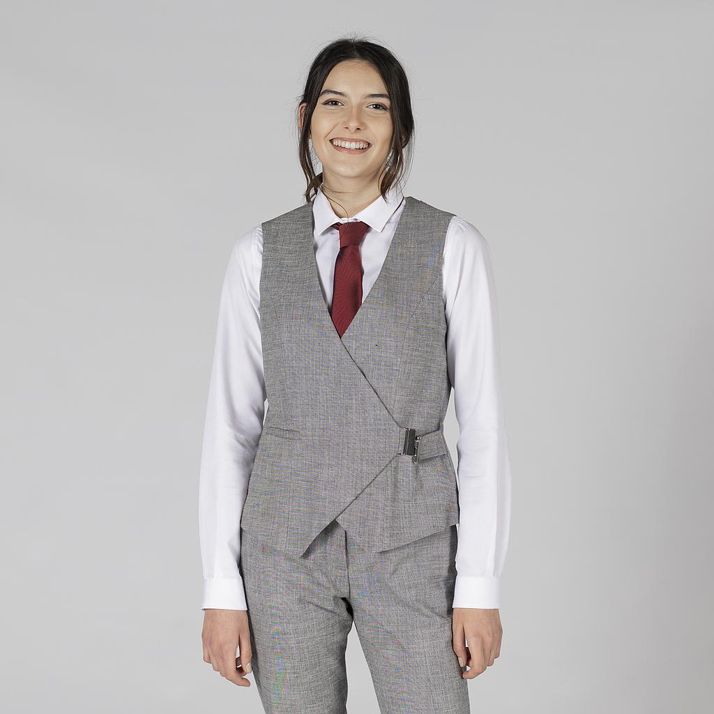 [950002-791-XS] CHALECO MUJER CRUZADO HEBILLA ALGODÓN ELASTANO CHEVIOT 950002 (XS)