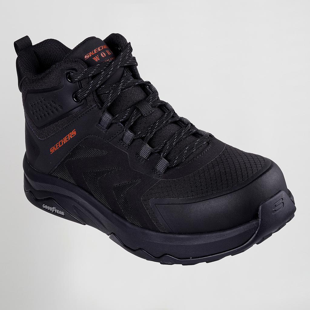 [SK200256EC-001-39.5] CALZADO DE SEGURIDAD CAÑA ALTA ANTIDESLIZANTE SKECHERS SK200256EC (39.5, 1 NEGRO)