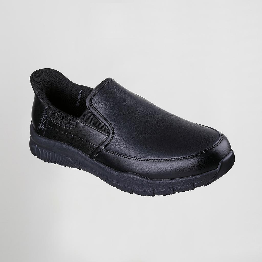 [SK200304EC-001-41] ZAPATO SEGURIDAD SLIP-INS ANTIDESLIZANTE SKECHERS SK200304EC (41, 1 NEGRO)