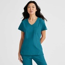 BLUSA MÉDICA DOBLADILLO ACAMPANADO Y LAZO BARCO SKT147