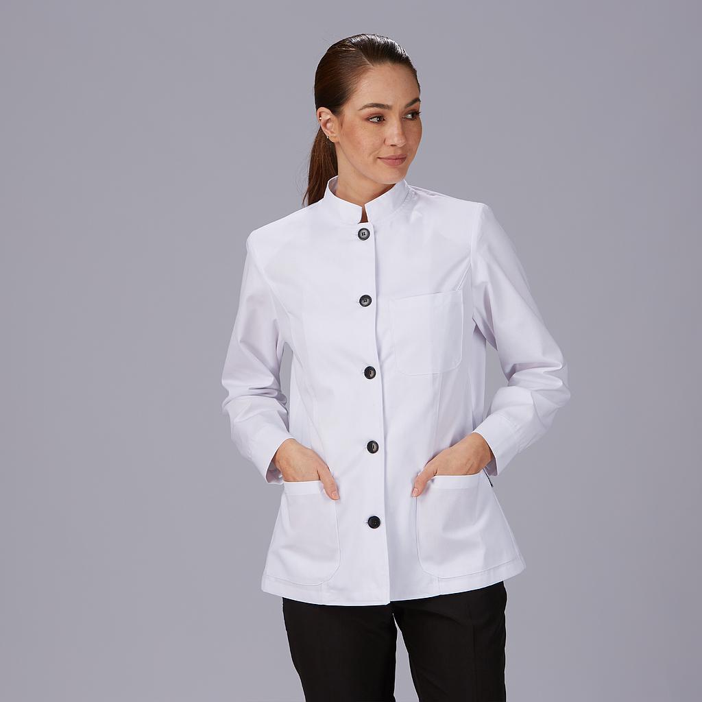 CASACA SRA M/L BOTONES CUELLO MAHO 3 BOLSILLOS TIPO FILIPINO