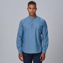CAMISA M/L  CAMISOLA CUELLO MAHO VAQUERA 124GR 100%ALG ROMEO