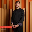 CHAQUETILLA COCINA CRO M/L COMBINADA HELIOS 65% POL 35% ALG