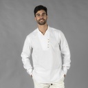 CAMISA M/L CERRADA 4 BOTONES EN CUELLO MAHO RECOGE MANGA NIAS CHAMBRAY 80%ALGODON 20% POLI