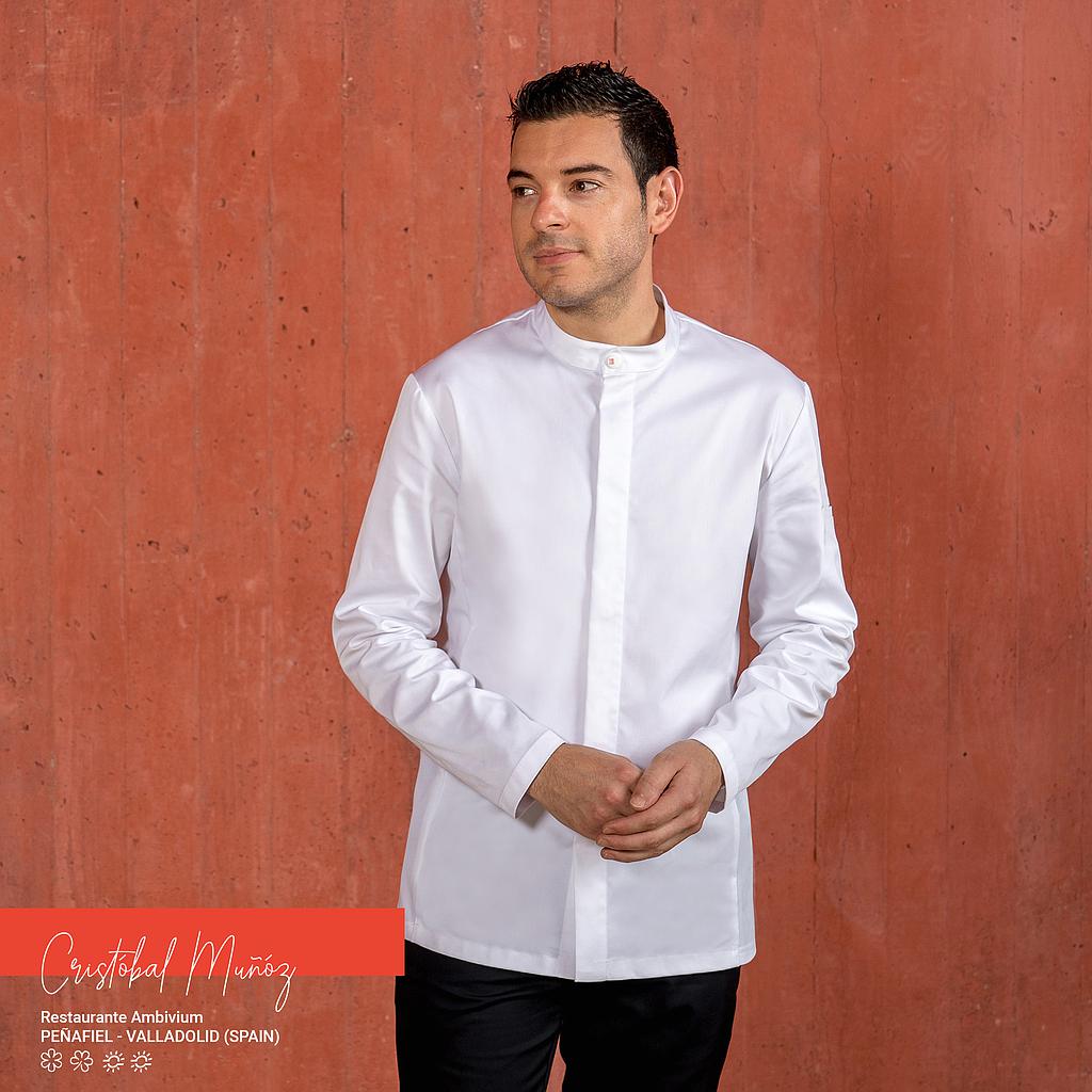 CHAQUETA COCINA M/L CIERRE CENTRAL BOTON TIPO LEGO OSIRIS 63%POL 35%ALGODON 2%ELASTAN 200GR