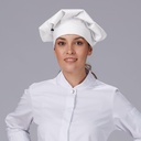 GORRO MAGDALENA BLANCO CIERRE VELCRO 65% POLI 35% ALGODON