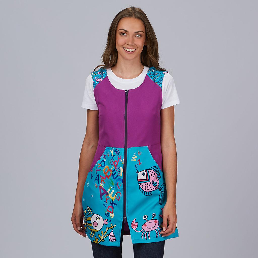 [600009-634-XS] BLUSA MUJER OCEANO CREMALLERA STRECH 100%POLIESTER (XS)