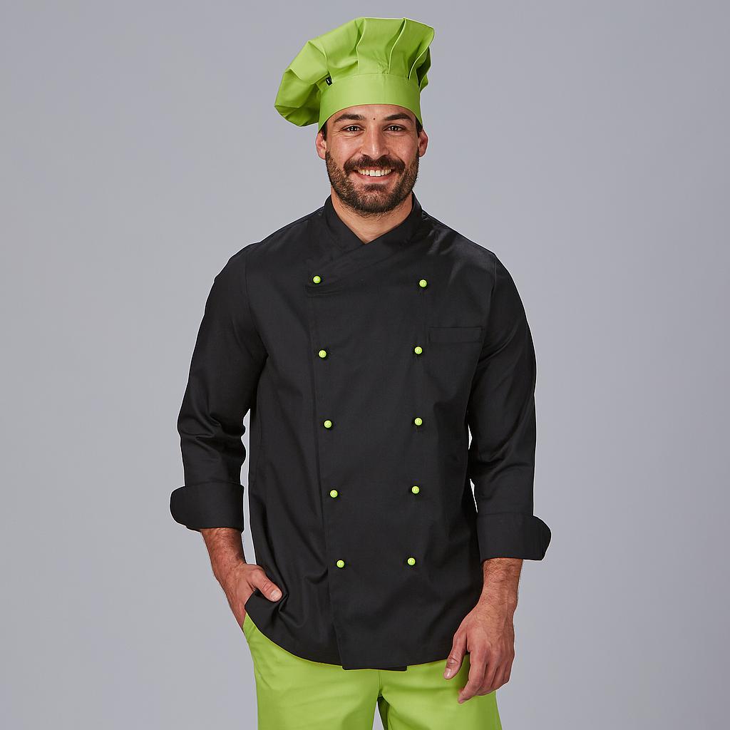 [930400-001-XS] CHAQUETILLA COCINA M/L DIAGON BOTON NO INCLUIDO NIZA (XS, 1 NEGRO)