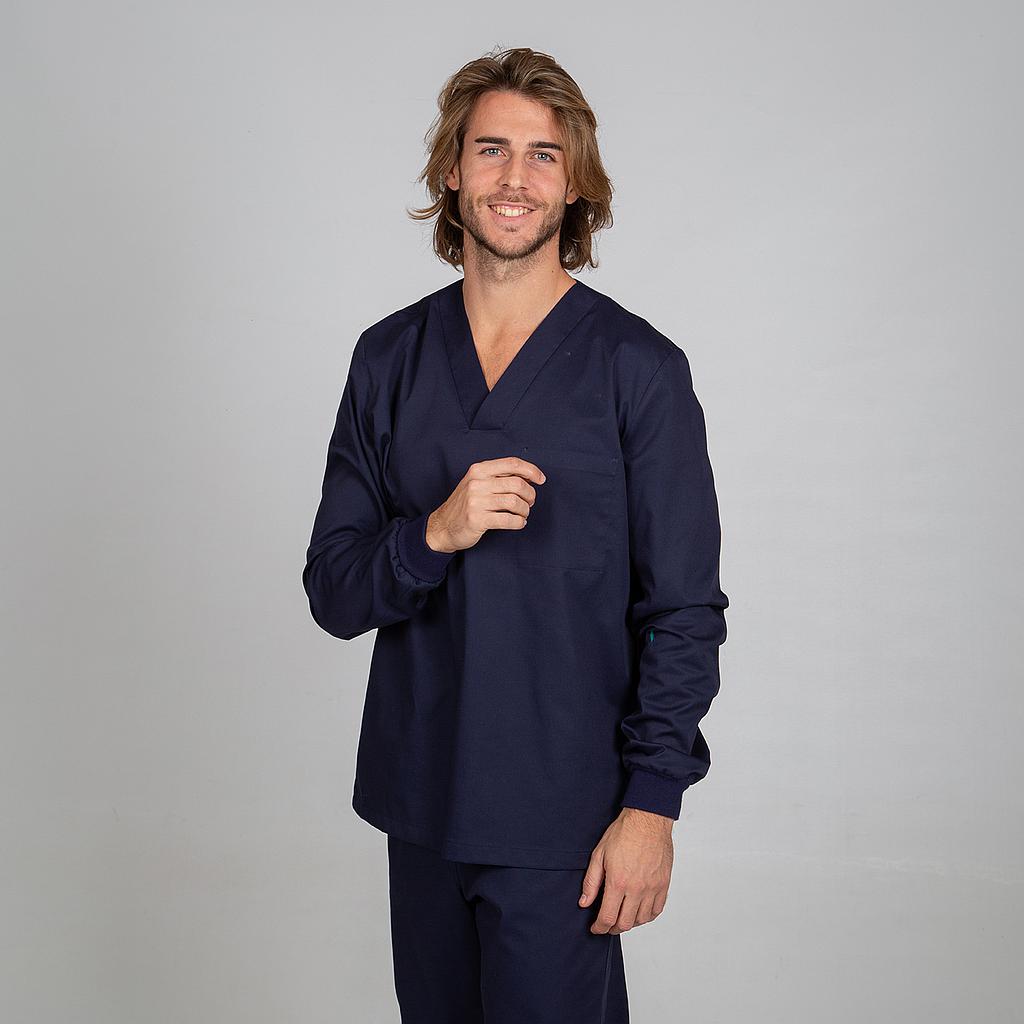 [608300-104-XS] CASACA M/L PICO CERRADA PUÑOS BOLSILLO INTERIOR ALIMENTACION ADELA (XS, 104 MARINO)