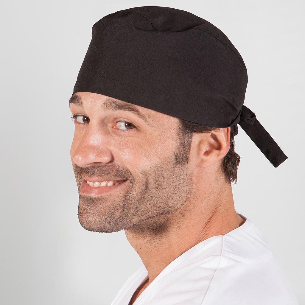 [447700-001-UD] GORRO BANDANA MICROFIBRA UNISEX LISOS TIRA DE AJUSTE (1 NEGRO)