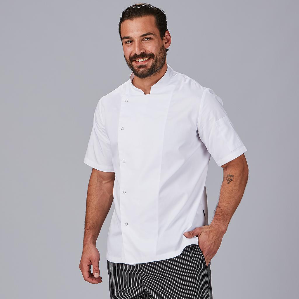 CHAQUETILLA COCINA M/C NEGRA  LUQUE BOTON CLIC