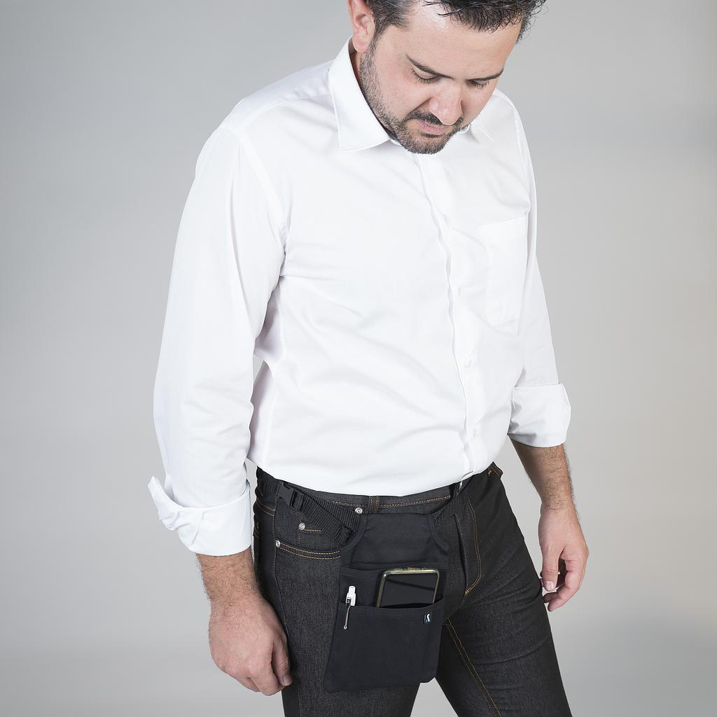 [350100-001-UD] FUNDA PORTA PDA COMANDERO VAQUERO (1 NEGRO)