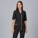 CASACA SRA M/C LARGAS CUELLO CON FILO CREMLLERA ENTERA CUBA