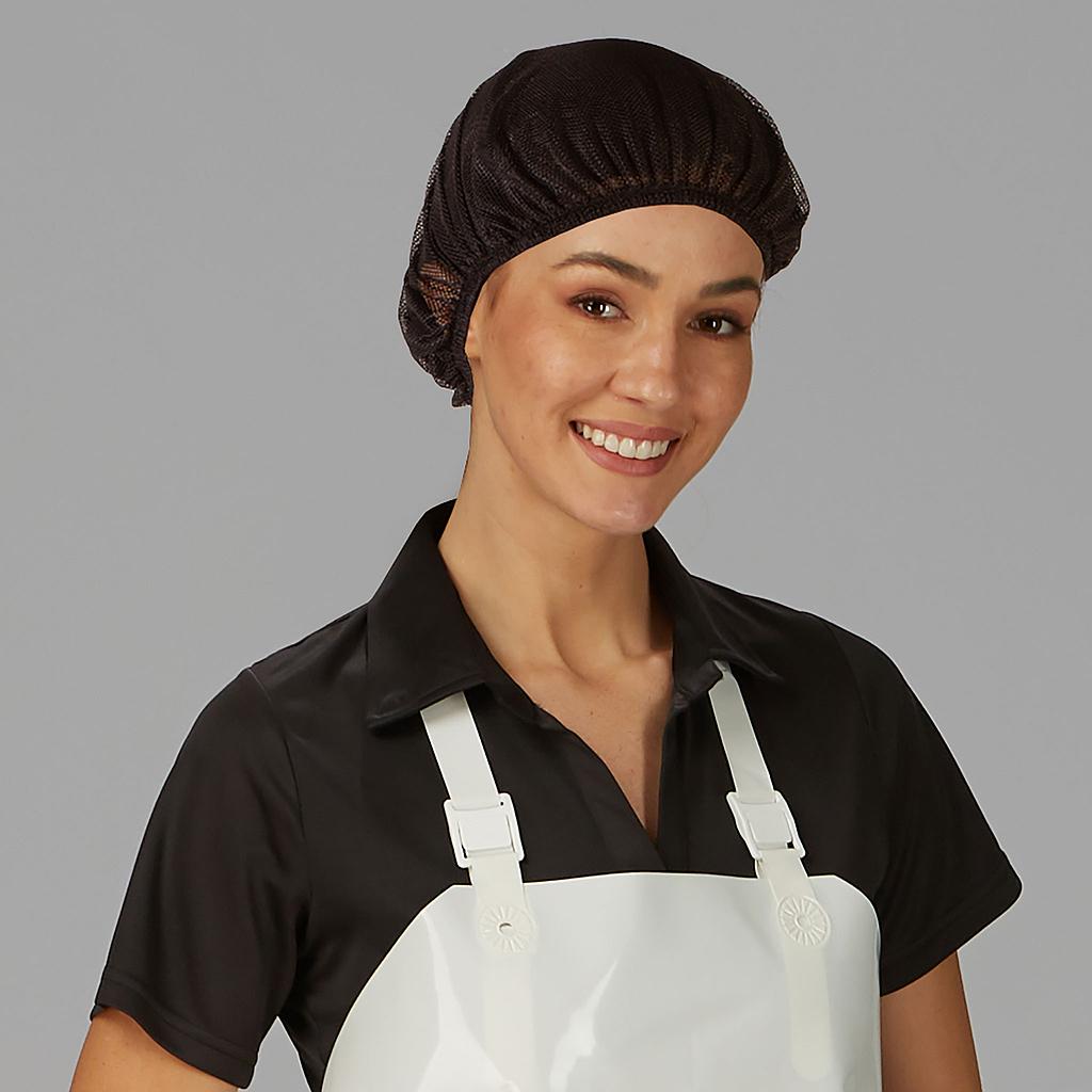 [446200-001-UD] COFIA REJILLA SIN VISERA AJUSTE GOMA BLANCA (1 NEGRO)
