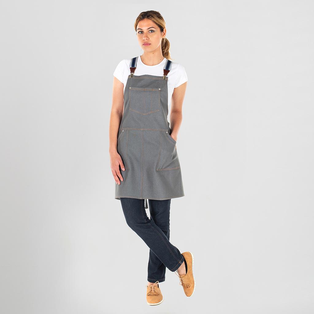 DELANTAL PETO BOLSILLO VAQUERO 74X80 CM TABERNAS sin tirante