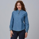 BLUSA  M/L CAMISOLA CUELLO MAHO VAQUERA 124GR 100%ALG JULIA