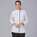 CHAQUETILLA COCINA SRA M/L FILO CUELLO CERRADO ALTO MEDINA