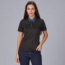 POLO SRA CUELLO CAMISERO TEJANO TAPETA BOTON CLIP COOLMAX 100% POL
