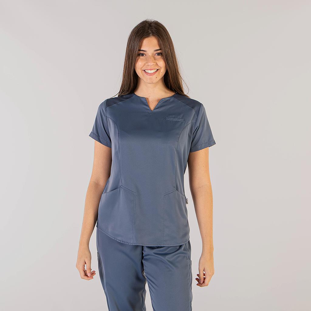 [658900-153-XS] CASACA MUJER LIA PEACH 658900 GARYS MICROFIBRA (XS, 153 AZUL PETROLEO)