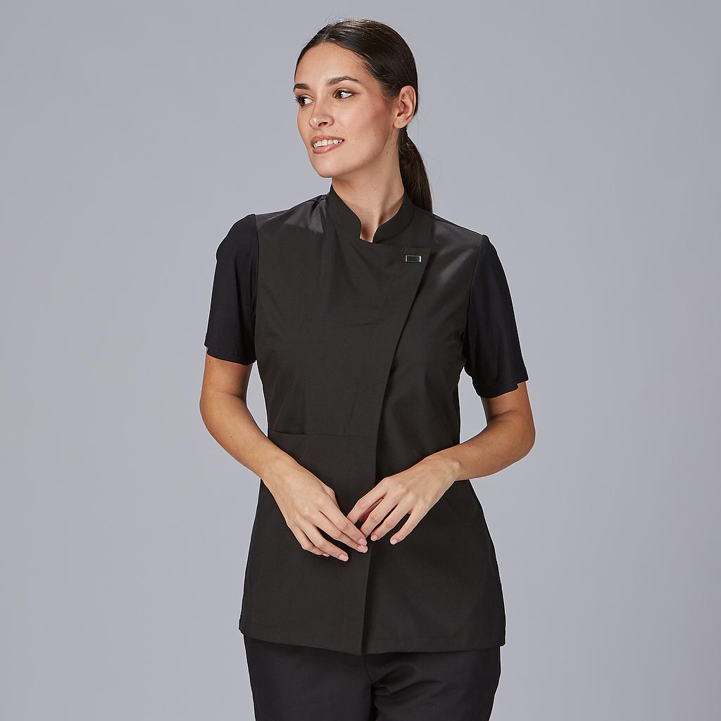 [600065-001-XS] CASACA SRA MICROFIBRA MANGAS CANALE DELLA GARYS (XS, 1 NEGRO)