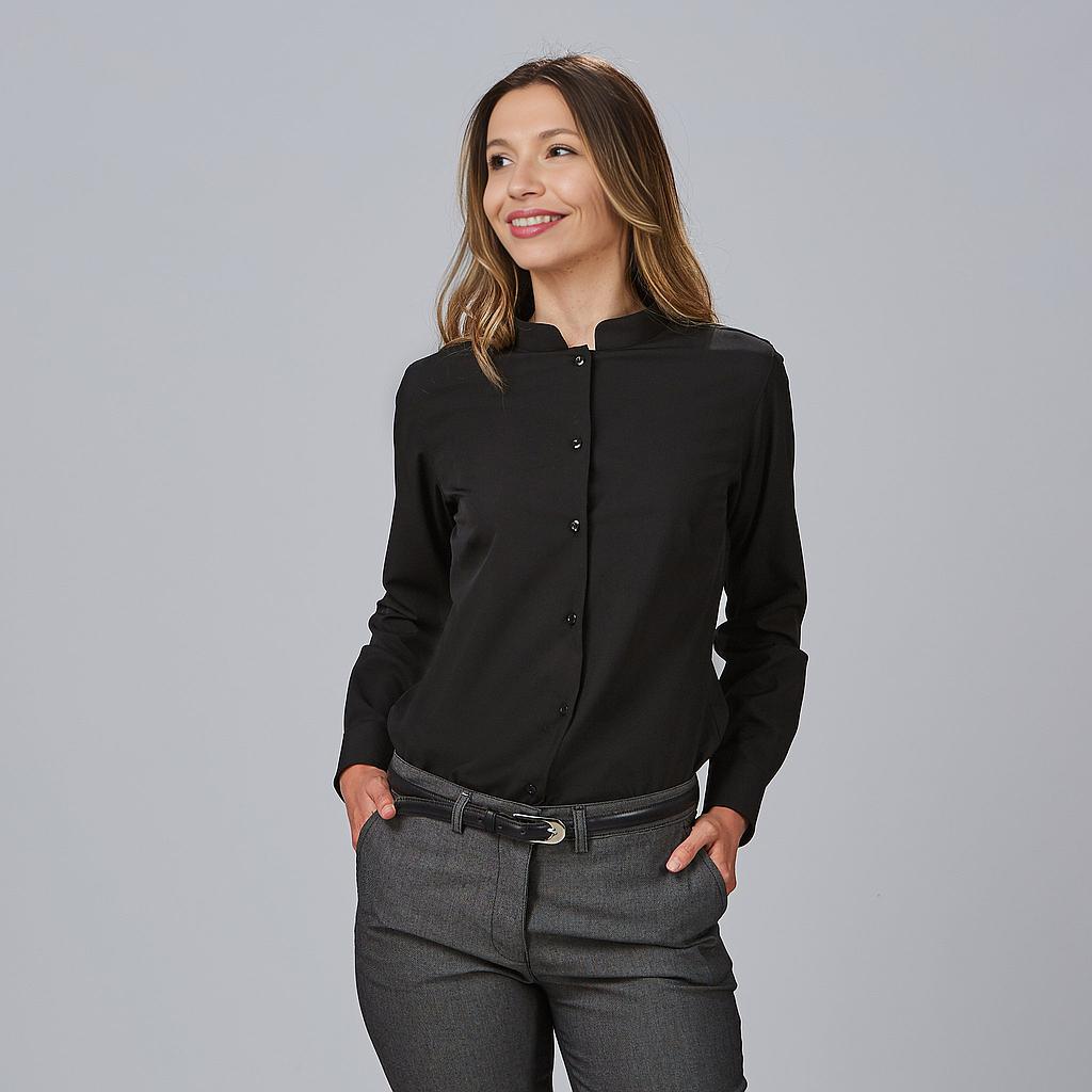 [240012-001-XS] BLUSA MANGAS LARGAS MUJER MAHO GIULIA GARYS (XS, 1 NEGRO)