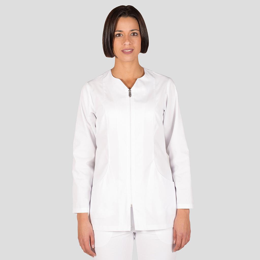 [623600-101-XS] CASACA SRA M/L COLORES CREMALLERA CUELLO MAHO (XS, 101 BLANCO)