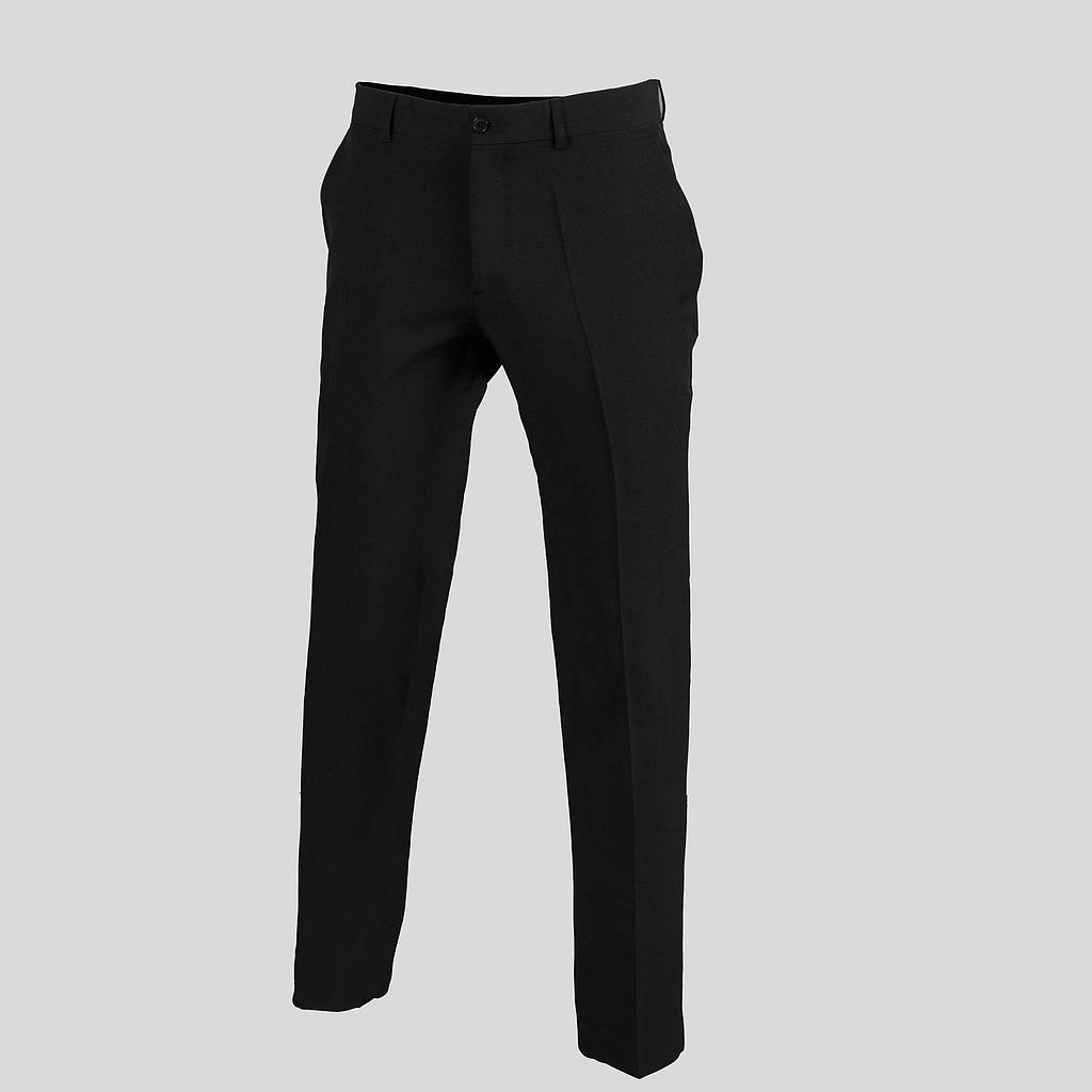 [777700-001-36] PANTALON CRO SIN PINZAS 3 BOLSILLOS 100%POLIES STRECH 165 GR (36, 1 NEGRO)