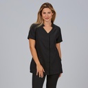 CASACA SRA M/C CUELLO TIRILLA Y PICO ADELFA BOTON CLIP OCULTOS 2 BOLS