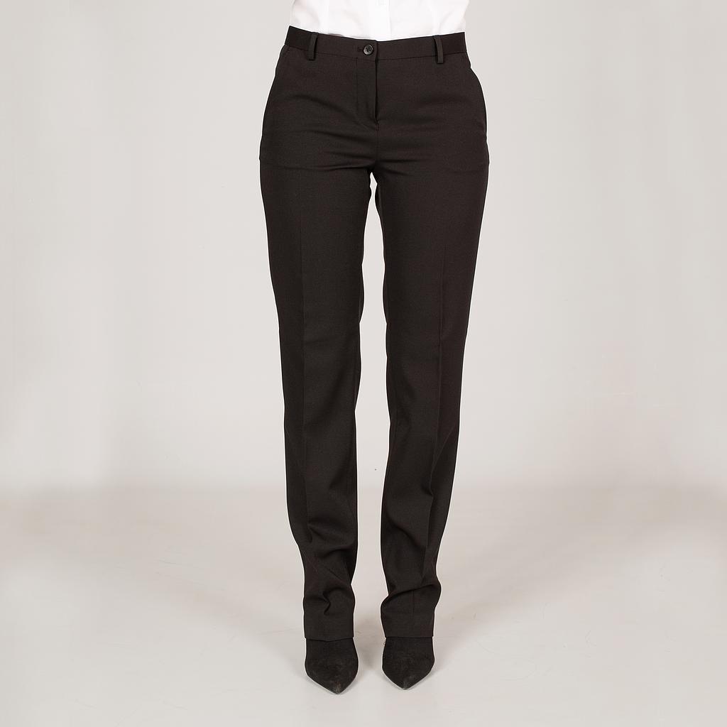 [205700-001-36] PANTALON SRA SIN PINZA 96% POLIESTER TECNO 4% ELASTAN 215 GR AJUSTADO (36, 1 NEGRO)