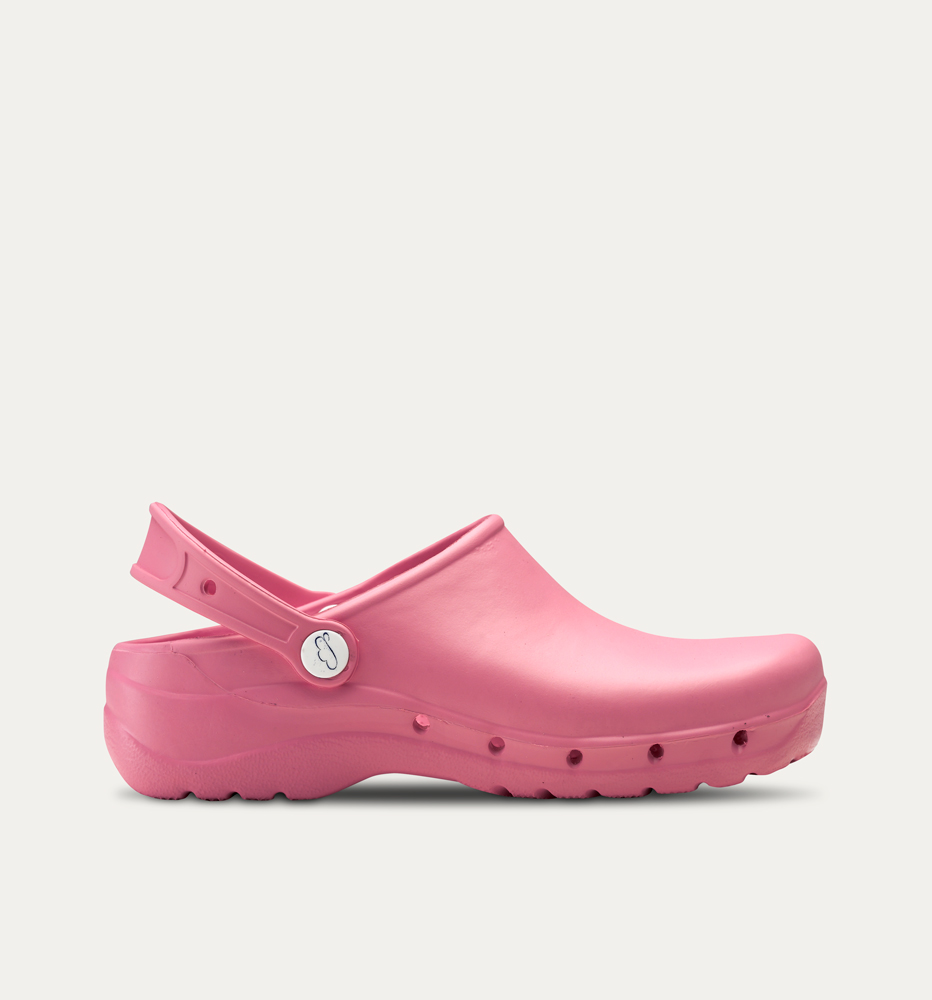 [FLOTANTES_ROSA_35] Zueco flotante eva tira trasera liso ultra ligero (35, ROSA)