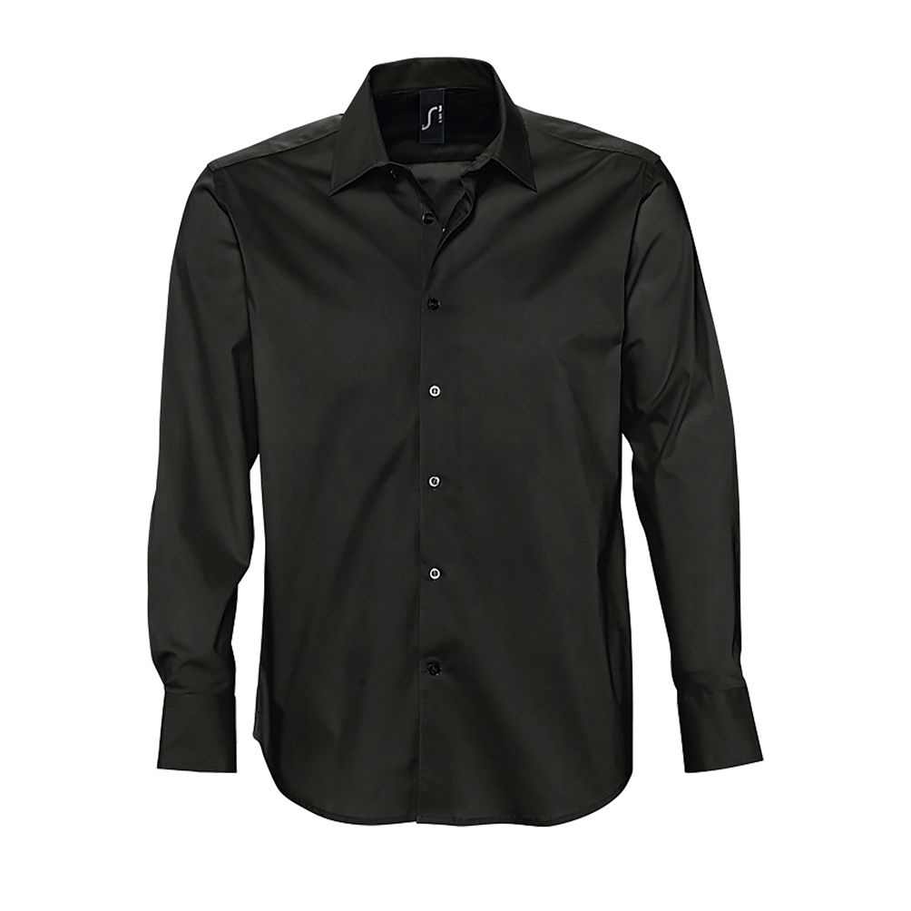 CAMISA M/L ELASTAN AJUSTADA 140GR BRIGHTON