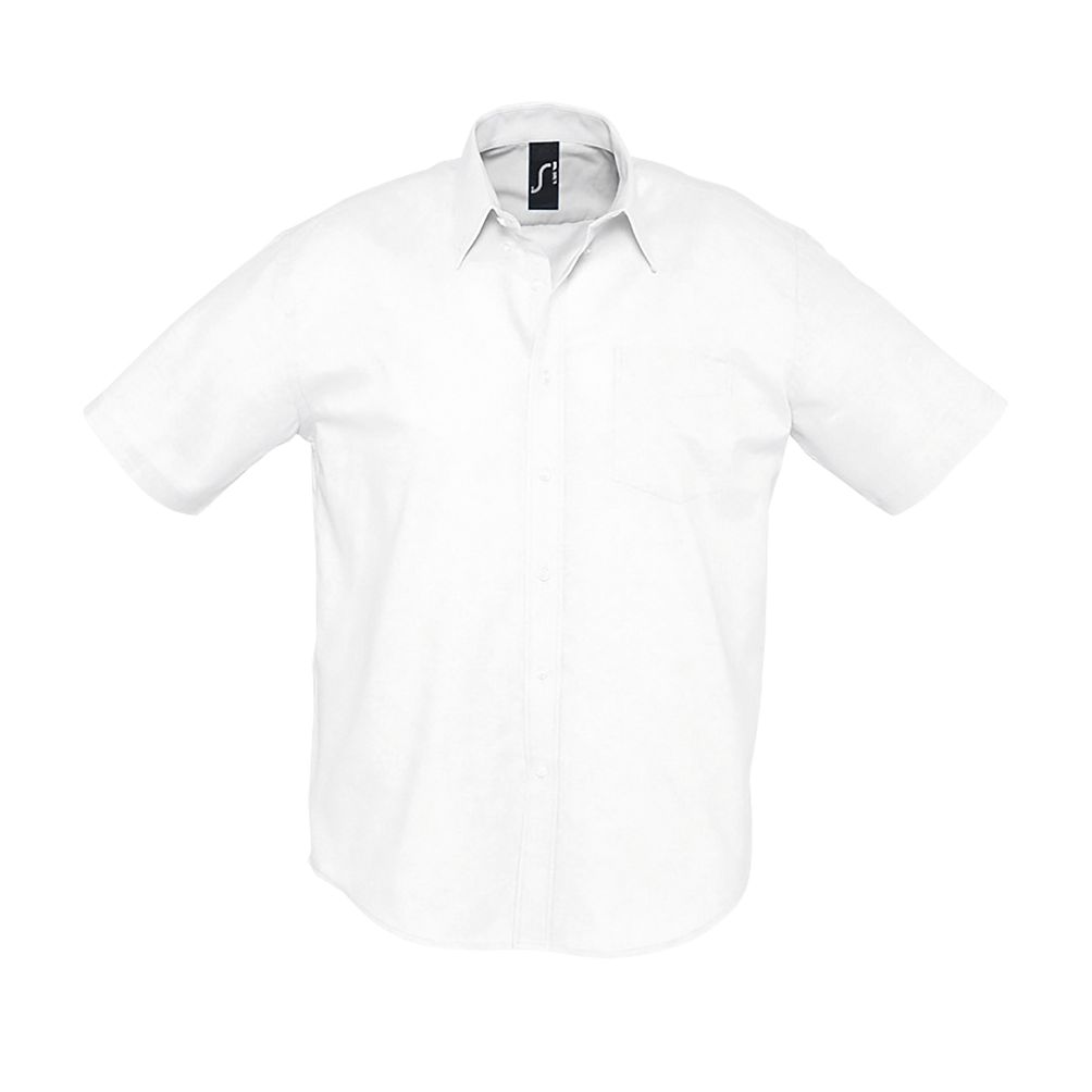 CAMISA CRO M/C OXFORD 1 BOLSILLO BOTON CUELLO 70ALG 30 POL