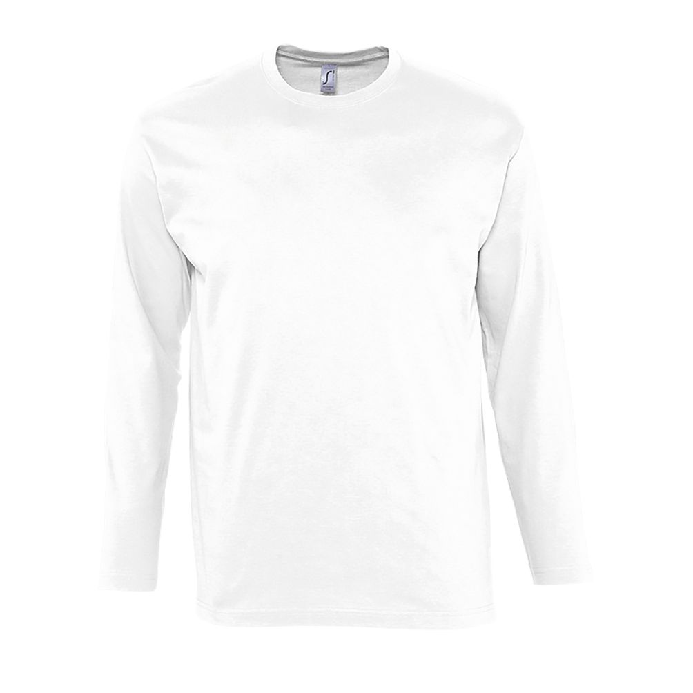 [MONARCH_102_S] CAMISETA HOMBRE M/LARGA MONARCH SOLS 11420 (S, 102 BLANCO)