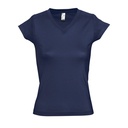 CAMISETA SRA M/MUY CORTA CUELLO PICO 150GR MOON