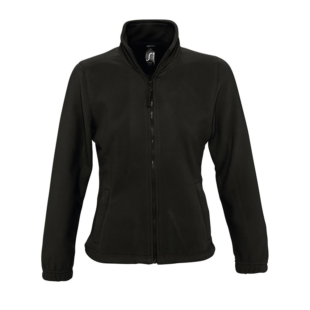 [NORTH WOMEN_312_S] POLAR SRA CREMALLERA ENTERA 2 BOLSILLOS 300 GR ANTI PILLING CORDON ELASTICO BAJO NORTH (S, 312 NEGRO)