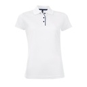 POLO SRA M/C 100% POLIESTER TECNICO FILO TAPETA BOTONES PERFORMER