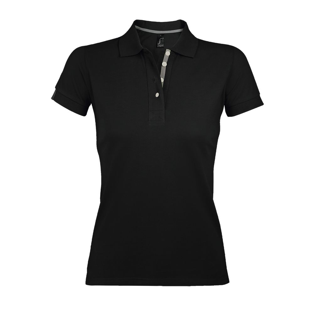 POLO M/C SRA 2 BOT CUELLO TAPETA RANURAS CONTRASTE PORTLAND