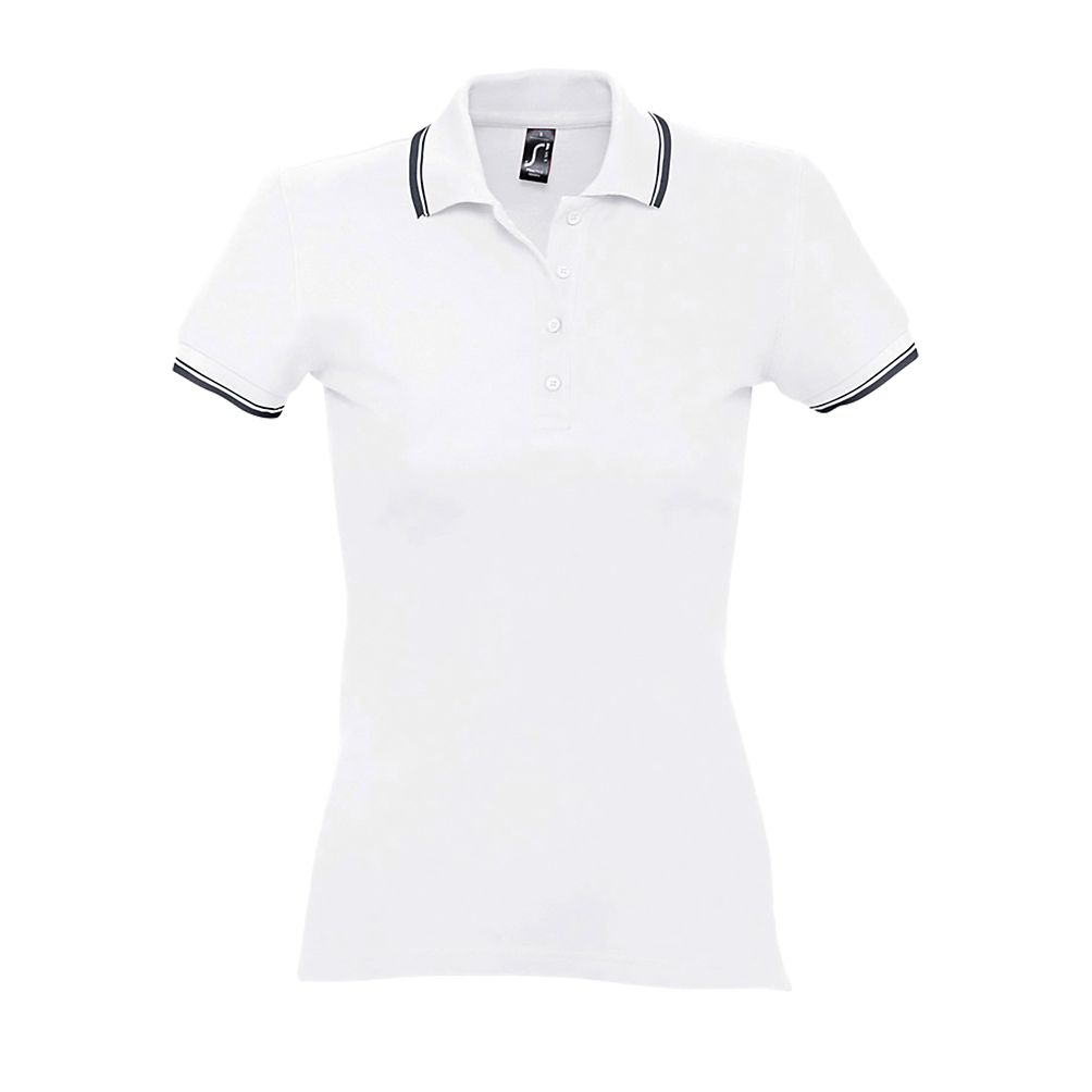[PRACTICE WOMEN_102_S] POLO SRA M/C RAYA CUELLO PUÑOS 270GR 100% PRACTICE (S, 102 BLANCO)