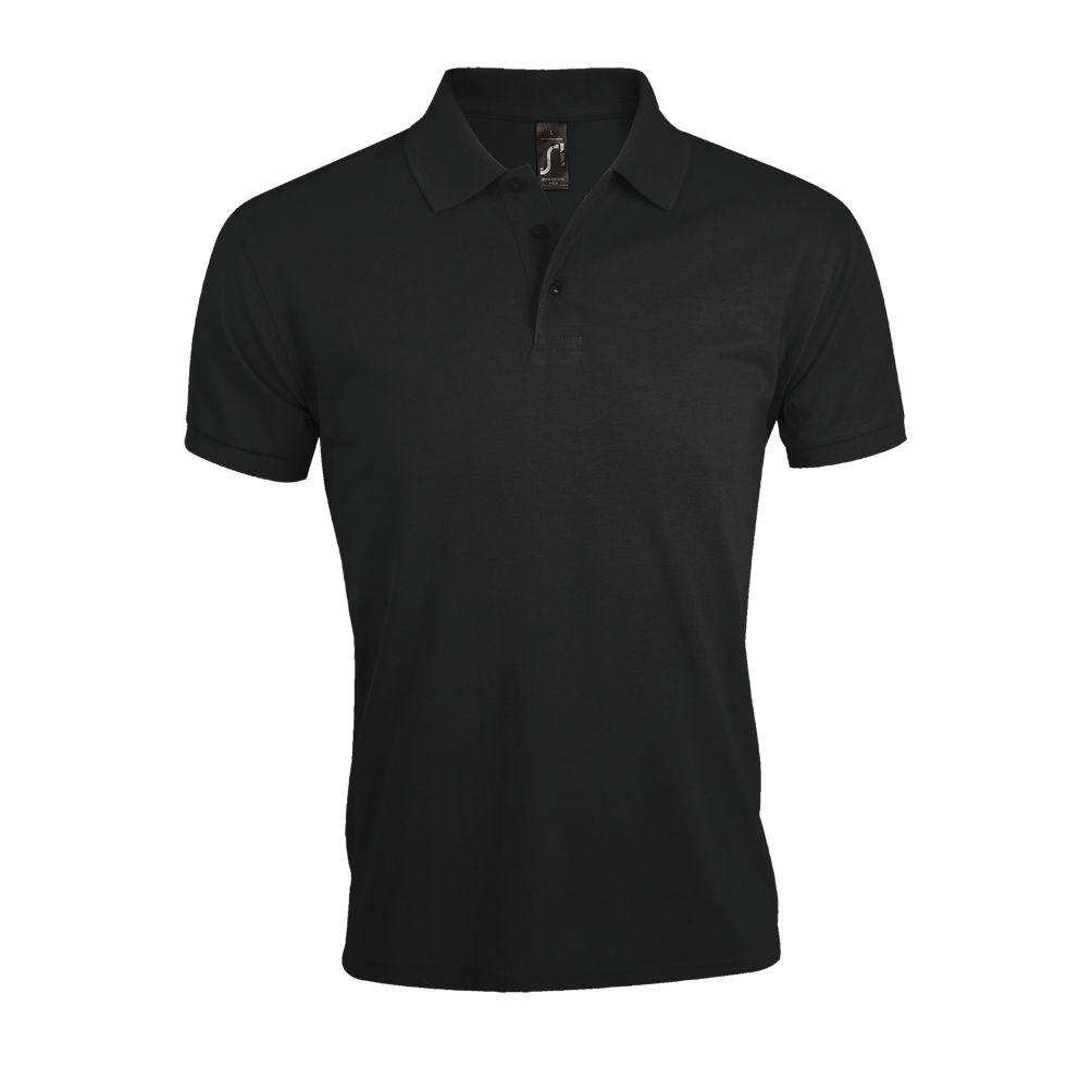 [PRIME MEN_312_S] POLO CRO M/C 65% POL 35% ALG RINGSPUN CANALE PRIME (S, 312 NEGRO)