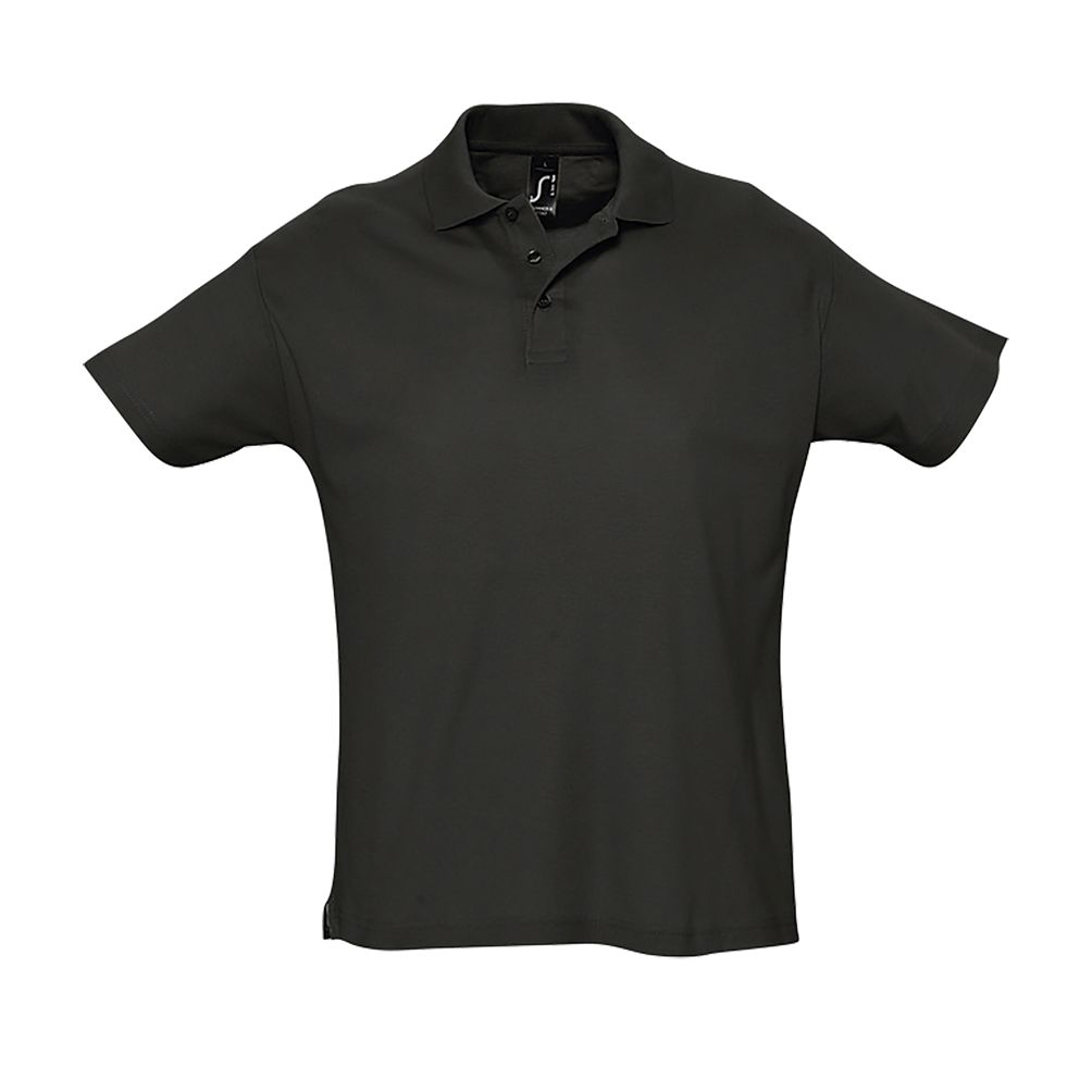 [SUMMER II_312_XS] POLO M/CORTA HOMBRE 170 GR 100%ALGODON FINO SUMMER (XS, 312 NEGRO)