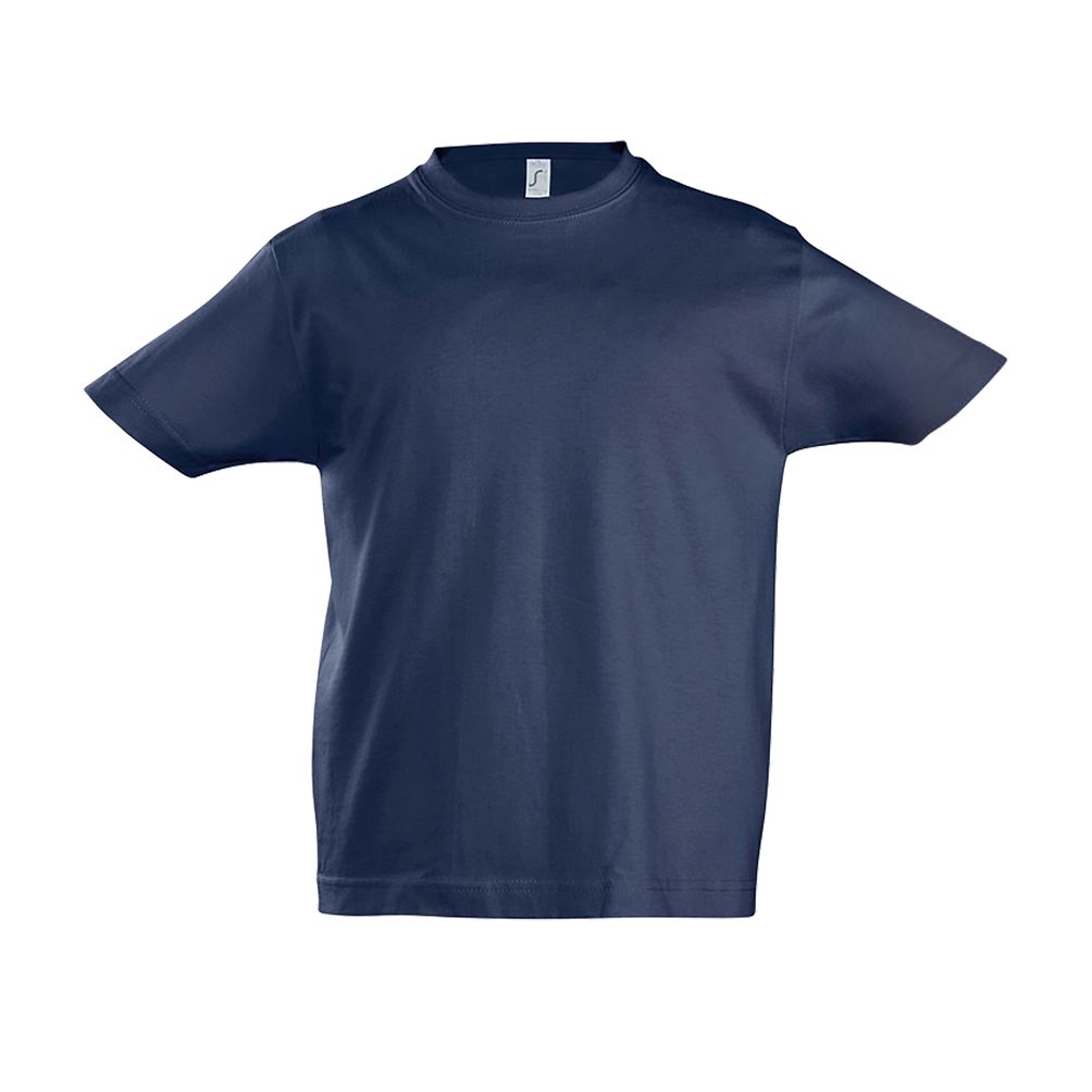 [1177031902A] CAMISETA NIÑO M/C BLANCO 100%ALG 190GR IMPERIAL KIDS 11770 (02A, 319 FRENCH MARINO)