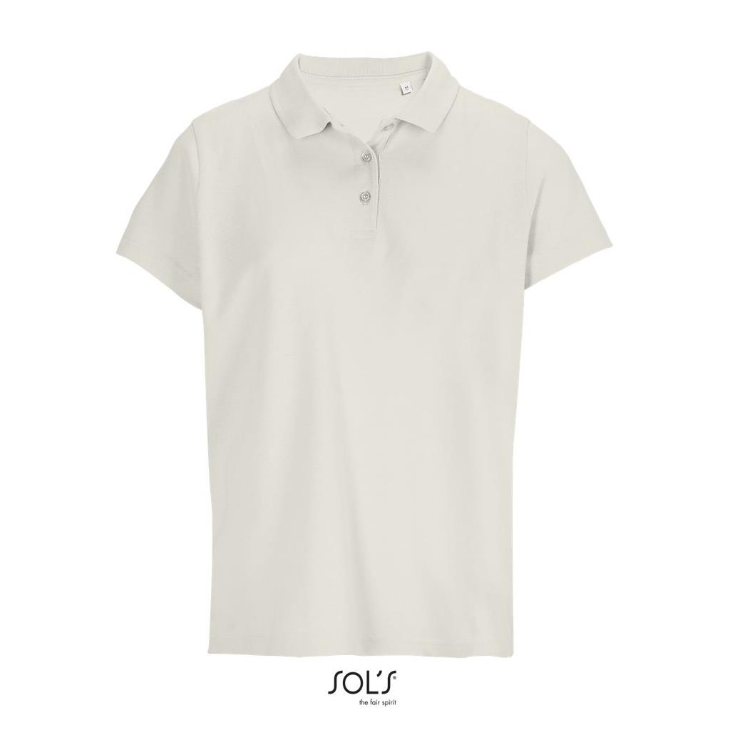 [PULSE WOMEN_104_XS] POLO MUJER MANGAS CORTA ALGODON FINO PULSE WOMEN SOLS (XS, 104 BLANCO CREMA)