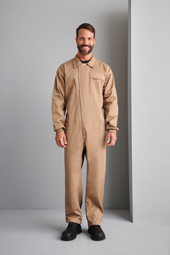 [01111_06_44-46] BUZO ITALIANO M/L POLIESTER ALGODON PUÑOS GOMA 2 BOLSILLOS (44-46, 06 BEIGE)