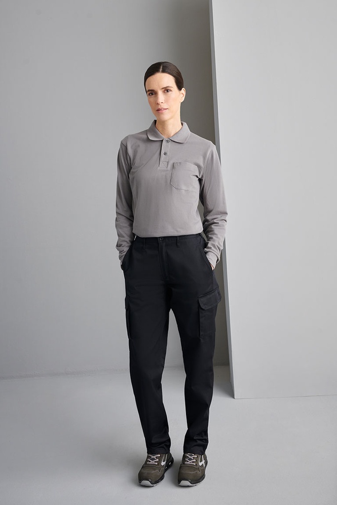 [01141_06_44-46] PANTALON MEDIA GOMA MULTIBOLSILLOS 1141 (44-46, 06 BEIGE)