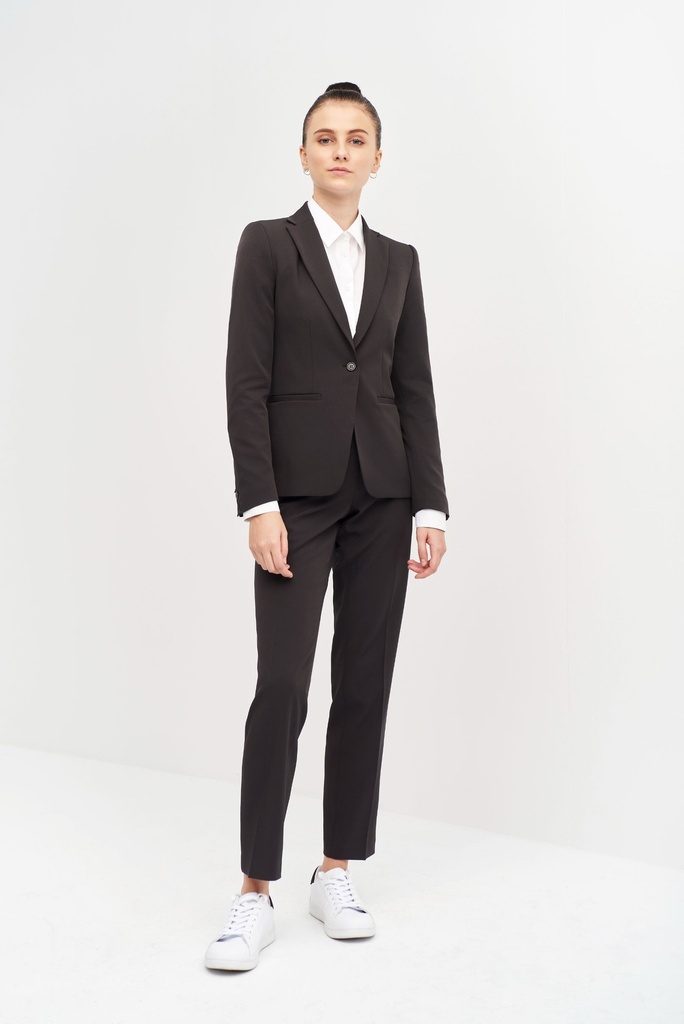 [01713_59_36] AMERICANA SRA TEJIDO TECNICO 93%POLIESTER 7%ELASTAN 1 BOTON (36, 59 GRIS OSCURO)