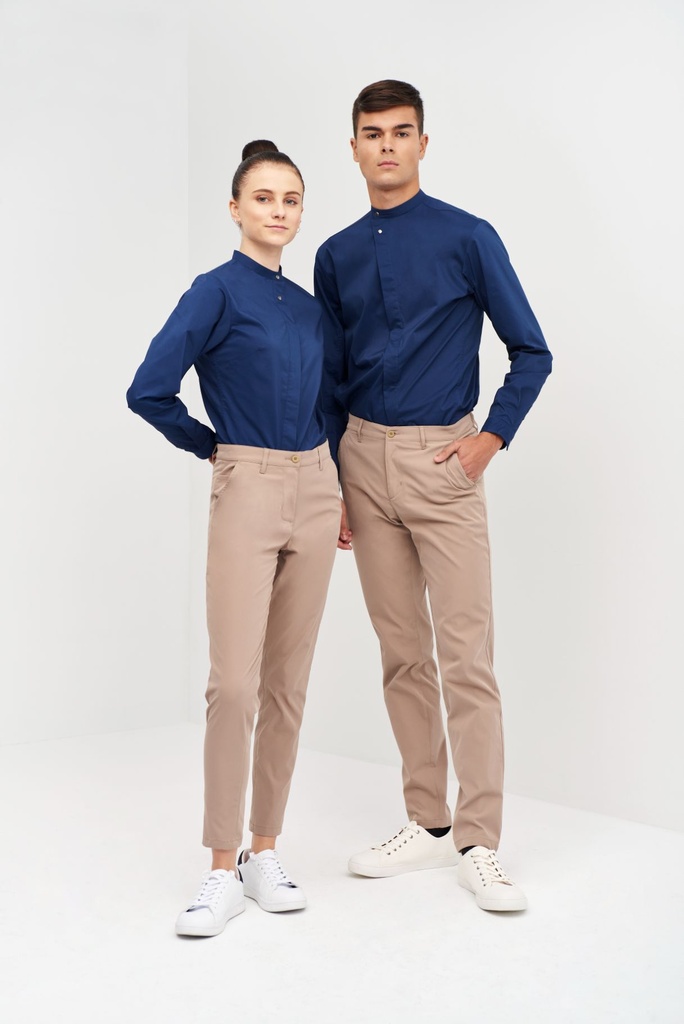 [02138_07_02] CAMISA M/L MAHO 2 BOTONES LATERALES METAL 4%ELASTAN (02)