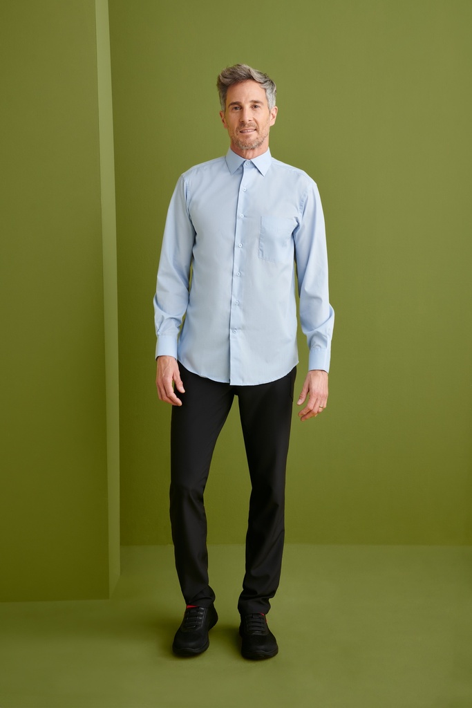 [02141_10_01] CAMISA M/L SIN BOLSILLO SLIM FIT 4%ELASTANO 21%ALGO 115GR (01, 10 BLANCO)