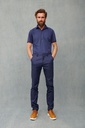 CAMISA POLO M/C PUNTO AJUSTADO 100%POLIESTER 140GR 5 BOTONES BOTON EN MANGA
