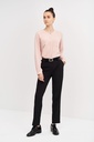 BLUSA M/L DOS BOLSILLOS CUELLO REDONDO 100% POLIESTER 115 GR BOTON OCULTO